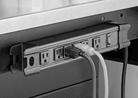 Image of ProductInUse. Front orientation. Outlet Strips. Magnet-Mount Outlet Strips.