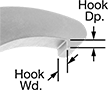 Image of Attribute. Front orientation. Contains Annotated. Long-Reach Adjustable Hook Spanner Wrenches for Slots on the Side .