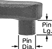 Image of Product. Side1 orientation. Contains Annotated. Adjustable Pin Spanner Wrenches for Holes on the Face.