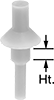 Image of Product. Front orientation. Contains Annotated. Protective Plugs. Pull-Through Plugs for Countersunk Holes.