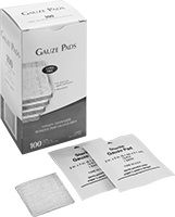 Image of Product. Front orientation. First-Aid Gauze. First-Aid Gauze Pads.