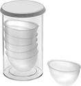 Image of Product. Front orientation. Eye Wash Cups.