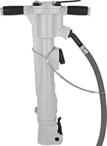 Image of ProductInUse. Front orientation. Hose Whip Checks. Spring-Loaded Loop × Choker End.
