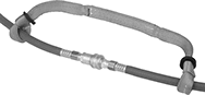 Image of ProductInUse. Front orientation. Hose Whip Checks. Loop × Loop Ends.