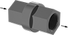 Plastic Threaded Check Valves for Oil and Fuel
