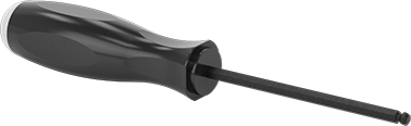Image of Product. Front orientation. Ball-Tip Hex Screwdriver, 3/16" Drive Size, 8" Overall Length.