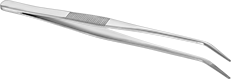 Image of Specification. Bent Square Tips. Front orientation. ZoomedIn view. Tweezers. Tweezers Sets.