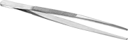 Image of Specification. Standard Square TIps. Front orientation. ZoomedIn view. Tweezers. Tweezers Sets.