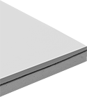 Image of Product. Front orientation. Sound Barrier Sheets. Sound Barrier Sheets, Plain-Back Gray Melamine Foam, Smooth Facing.