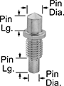 Image of Product. Front orientation. ZoomedIn view. Contains Annotated. Spanner Wrenches. Multisize Adjustable Pin Spanner Wrenches for Holes on the Face, Round Pin.