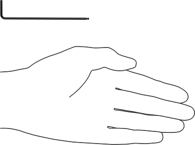 Image of Product. Side1 orientation. Contains SizingReference. Alloy Steel Angled-Drive Ball-Tip Hex L-Key, Black Phosphate Coated, 2 mm Drive Size, 3-3/8" Overall Length .