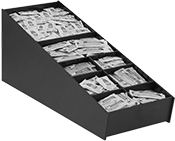 Image of Product. Front orientation. Condiment Containers. Style F.