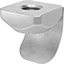 Image of Product. Spring-Tab Nut. Bottom orientation. T-Slotted Framing and Fittings. T-Slotted Framing Fasteners, Drop-In Nuts, Spring-Tab Nut.