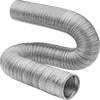 Bend-and-Stay Metal Duct Hose for Wood Chips and Plastic Pellets