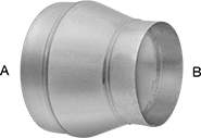 Image of Product. Front orientation. Contains Annotated. Duct Hose and Fittings. Duct Hose Connectors, Straight Reducers.
