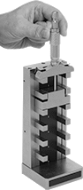 Image of ProductInUse. Front orientation. Micrometer Check Gauges. Depth Micrometer Check Gauges.