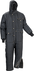 Image of Product. Style C. Front orientation. Coveralls. Cold-Protection Coveralls, Style C, Hooded-Long-Sleeve Coveralls.