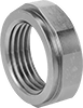 Image of Product. Front orientation. Pipe Locknuts. Extreme-Pressure Steel Threaded Pipe Locknuts.