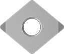 Image of Product. Front orientation. Lathe Tool Inserts. Cubic Boron Nitride Lathe Tool Inserts for Hardened Steel, CNGA Insert.