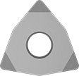 Image of Product. Front orientation. Lathe Tool Inserts. Cubic Boron Nitride Lathe Tool Inserts for Hardened Steel, WNGA Insert.