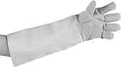 Image of ProductInUse. Kevlar/PBI Fabric Gloves with Sleeve. Front orientation. Gloves. Extreme Heat-Protection Gloves, Kevlar/PBI Fabric, Sleeve, Gloves.