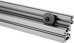 Image of ProductInUse. Front orientation. T-Slotted Framing and Fittings. Roller Wheels for T-Slotted Framing, Reducer.