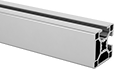 Image of Product. Front orientation. T-Slotted Framing and Fittings. T-Slotted Framing Rails, Cut-to-Length Single Corner Two Slot Rails - Sold per Inch .