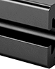 Image of Specification. Side1 orientation. ZoomedIn view. Smooth Rail. Composite Wood T-Slotted Framing and Fittings.
