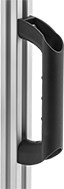 Image of ProductInUse. Front orientation. T-Slotted Framing and Fittings. Handles for T-Slotted Framing, Pull Handles, Sure-Grip Pull Handles.