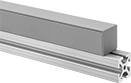 Image of Product. Solid Duct with End Cap (Sold Separately). Front orientation. T-Slotted Framing and Fittings. Cable Holders for T-Slotted Framing, Wire Duct, Solid.