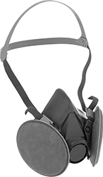 Image of Product. Front orientation. Respirators. Half-Face Respirators, 3M 6000.