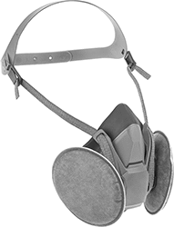 Image of Product. Front orientation. Respirators. Half-Face Respirators, 3M 6500QL.