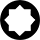 Image of Specification. Front orientation. 8-Point Socket.