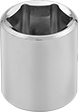 Image of Product. Front orientation. Sockets. 6-Point Sockets, Chrome-Plated Steel, Standard Clearance.