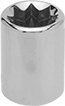 Image of Product. 1/4", 3/8", and 1/2" Square Drive Size. Front orientation. Chrome-Plated Steel. 8-Point Sockets.