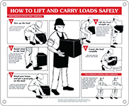Image of Product. Front orientation. Signs. Safe-Lifting Signs.
