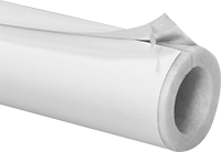 Image of Product. Front orientation. Pipe Insulation. Fiberglass Pipe Insulation, Slit Tubes, Kraft Paper Jacket.