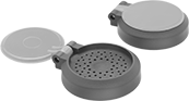 Image of Product. Front orientation. Eye Wash Station Replacement Parts. Eye Wash Station Spray Head Dust Covers.