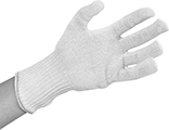 Image of ProductInUse. Glove. Front orientation. Gloves. Food Service Cut-Protection Gloves.