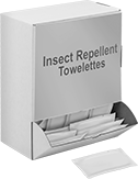 Image of Product. Front orientation. Insect Repellents. Insect Repellents, Single-Use Wipe.
