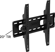 Image of Product. Style D. Front orientation. Contains Annotated. Monitor Mounts. Wall Monitor Mounts, Adjustable Angle, Screw-On Base, Style D.