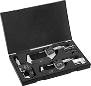 Image of Product. Front orientation. Outside Micrometers. Coolant-Resistant Digital Outside Micrometer Sets.