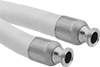 Oil-Resistant Wet-Food and Beverage Hose with Quick-Clamp Sanitary Fittings