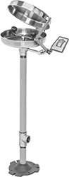 Image of Product. Front orientation. Eye Wash Stations. ANSI-Compliant Floor-Mount Eye Wash Stations with Pipe Connection, Covered Bowl.
