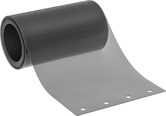 Image of Product. Front orientation. 72 oz./SQ. YD., 6 Feet High, Vinyl Strip for See-Through Welding Strip Curtain.