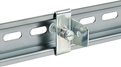Image of ProductInUse. Front orientation. DIN Rail Stops.