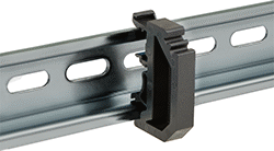 Image of ProductInUse. Front orientation. DIN Rail Spacers.