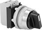 Image of Product. Two Switch Actions. Front orientation. Lever Switches. Plastic 30 mm Panel-Mount Lever Switches, Not Illuminated, Maintained Switch Action.