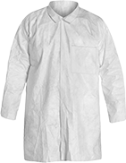 Image of Product. Coat with One Chest Pocket. Front orientation. Jackets. Disposable Coats.