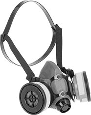 Image of Product. Front orientation. Respirators. Half-Face Respirators, Honeywell 5500.